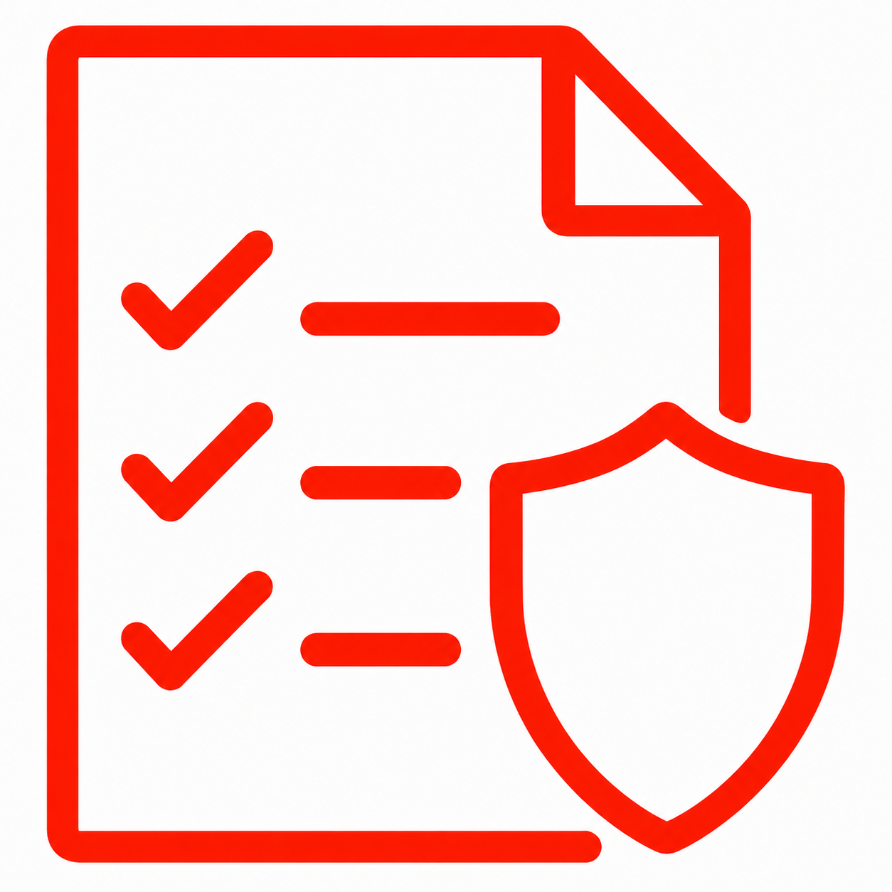 Checklist and shield icon representing liability coverage and regulatory compliance.