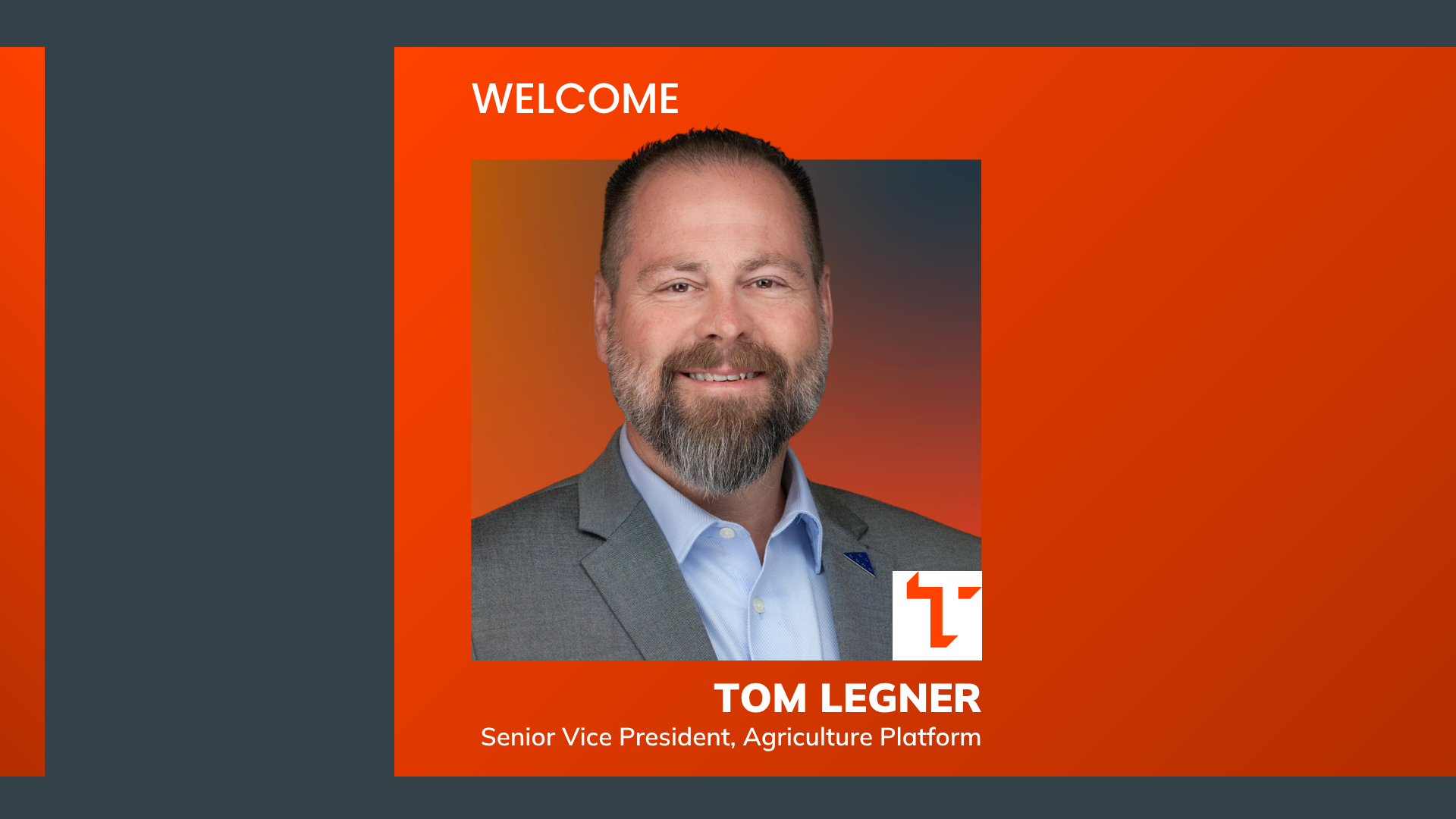 Tom Legner Joins Trucordia as Agriculture Platform Senior Vice President